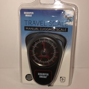 Sharper Image NWT MANUAL LUGGAGE TRAVEL SCALE